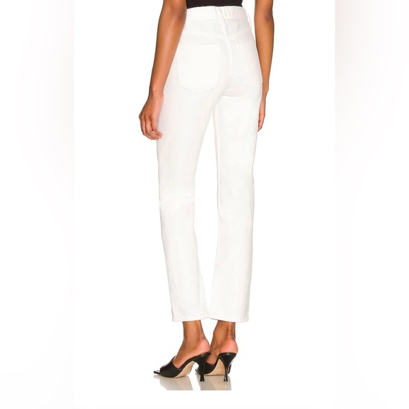 NWT NWT AGOLDE Mia Mid Rise Straight in Element (White), size 29. - Picture 2 of 4